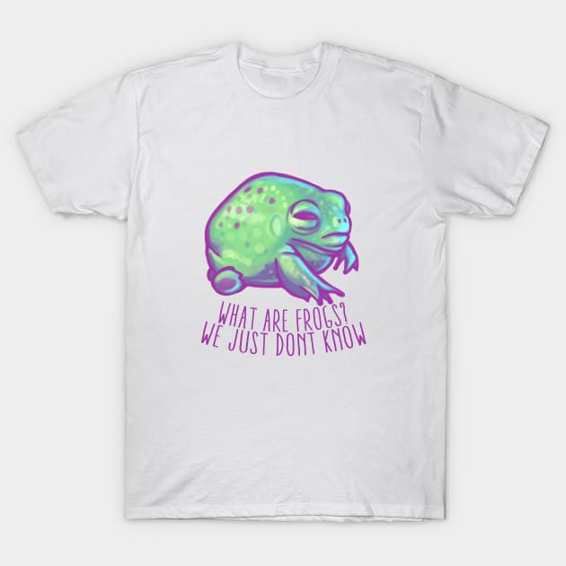 What Are Frogs T-Shirt by hollowedskin